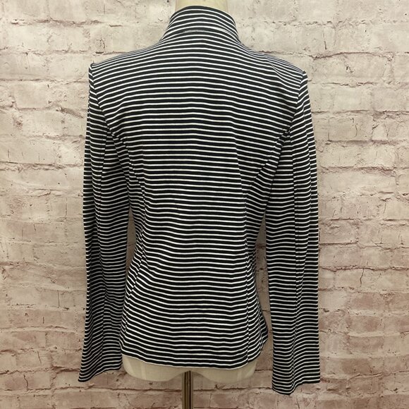 Tommy Hilfiger Womens Size S Military Open Jacket  Navy White Stripe Cotton NEW - Picture 4 of 5